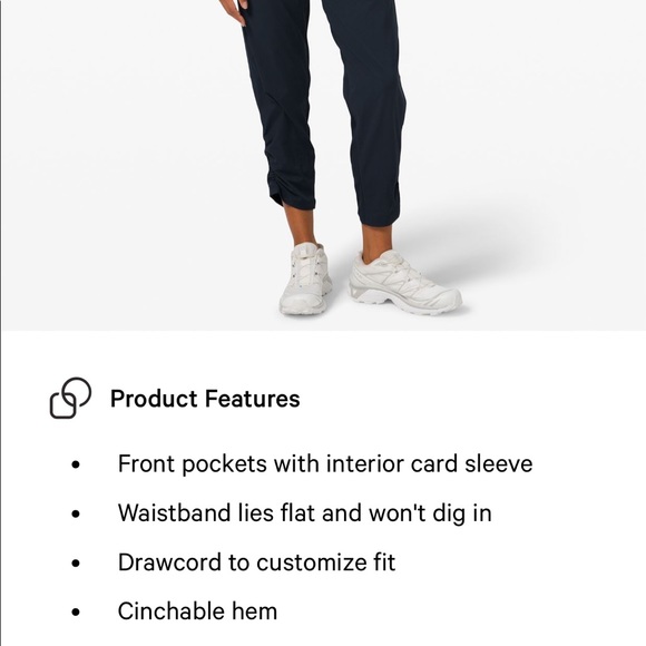 Beyond the studio 25” crop true navy size 2 lululemon nwt - Picture 15 of 16